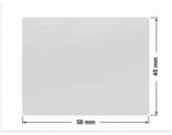 PLOMBA SREBRNA PÓŁPOŁYSK VOID T-34102 prostokąt 58x45mm