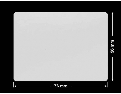 PLOMBA SREBRNA PÓŁPOŁYSK VOID T-34102 prostokąt 76x56mm