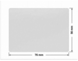 PLOMBA SREBRNA PÓŁPOŁYSK VOID T-34102 prostokąt 76x56mm