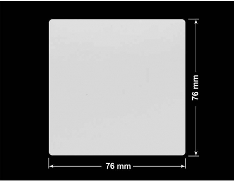 PLOMBA SREBRNA PÓŁPOŁYSK VOID T-34102 kwadrat 76x76mm