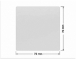 PLOMBA SREBRNA PÓŁPOŁYSK VOID T-34102 kwadrat 76x76mm