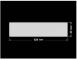 PLOMBA SREBRNA PÓŁPOŁYSK VOID T-34102 prostokąt 120x30mm