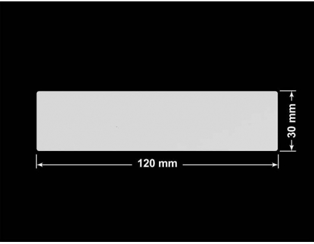 PLOMBA SREBRNA PÓŁPOŁYSK VOID T-34102 prostokąt 120x30mm