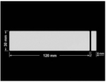 PLOMBA SREBRNA PÓŁPOŁYSK VOID T-34102 prostokąt x2 120x30mm-30x8