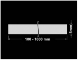 PLOMBA SREBRNA PÓŁPOŁYSK VOID T-34102 banderola 100x5mm