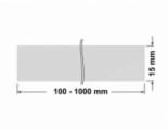 PLOMBA SREBRNA PÓŁPOŁYSK VOID T-34102 banderola 100x15mm
