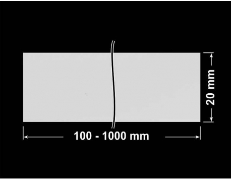 PLOMBA SREBRNA PÓŁPOŁYSK VOID T-34102 banderola 100x20mm