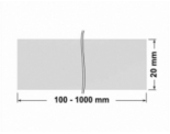 PLOMBA SREBRNA PÓŁPOŁYSK VOID T-34102 banderola 100x20mm