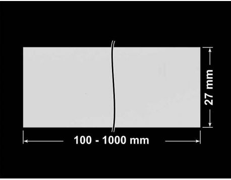 PLOMBA SREBRNA PÓŁPOŁYSK VOID T-34102 banderola 100x27mm