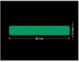 PLOMBA ZIELONE MATOWA VOIDOPEN B-34HV3 prostokąt 38x6mm