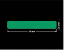 PLOMBA ZIELONE MATOWA VOIDOPEN B-34HV3 prostokąt 38x6mm