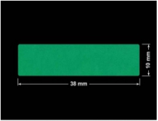 PLOMBA ZIELONE MATOWA VOIDOPEN B-34HV3 prostokąt 38x10mm