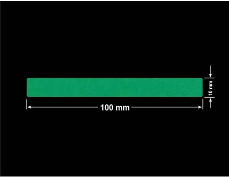 PLOMBA ZIELONE MATOWA VOIDOPEN B-34HV3 prostokąt 100x10mm