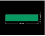 PLOMBA ZIELONE MATOWA VOIDOPEN B-34HV3 prostokąt 58x12mm