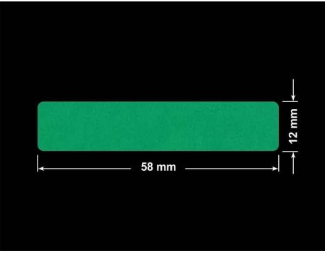 PLOMBA ZIELONE MATOWA VOIDOPEN B-34HV3 prostokąt 58x12mm