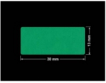 PLOMBA ZIELONE MATOWA VOIDOPEN B-34HV3 prostokąt 30x13mm