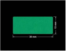 PLOMBA ZIELONE MATOWA VOIDOPEN B-34HV3 prostokąt 30x13mm