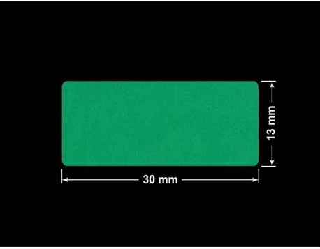 PLOMBA ZIELONE MATOWA VOIDOPEN B-34HV3 prostokąt 30x13mm