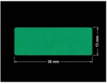 PLOMBA ZIELONE MATOWA VOIDOPEN B-34HV3 prostokąt 36x13mm