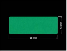 PLOMBA ZIELONE MATOWA VOIDOPEN B-34HV3 prostokąt 36x13mm
