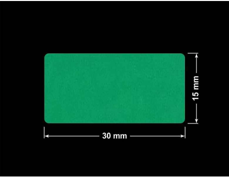 PLOMBA ZIELONE MATOWA VOIDOPEN B-34HV3 prostokąt 30x15mm
