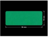 PLOMBA ZIELONE MATOWA VOIDOPEN B-34HV3 prostokąt 38x15mm