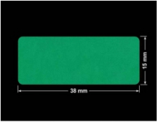 PLOMBA ZIELONE MATOWA VOIDOPEN B-34HV3 prostokąt 38x15mm