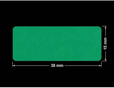 PLOMBA ZIELONE MATOWA VOIDOPEN B-34HV3 prostokąt 38x15mm