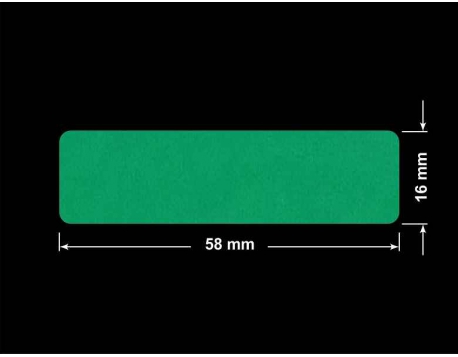 PLOMBA ZIELONE MATOWA VOIDOPEN B-34HV3 prostokąt 58x16mm