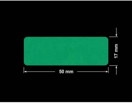 PLOMBA ZIELONE MATOWA VOIDOPEN B-34HV3 prostokąt 50x17mm