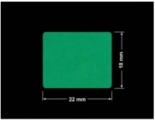 PLOMBA ZIELONE MATOWA VOIDOPEN B-34HV3 prostokąt 22x18mm