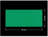 PLOMBA ZIELONE MATOWA VOIDOPEN B-34HV3 prostokąt 38x18mm