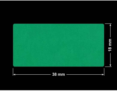 PLOMBA ZIELONE MATOWA VOIDOPEN B-34HV3 prostokąt 38x18mm