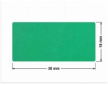 PLOMBA ZIELONE MATOWA VOIDOPEN B-34HV3 prostokąt 38x18mm