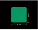 PLOMBA ZIELONE MATOWA VOIDOPEN B-34HV3 kwadrat 20x20mm