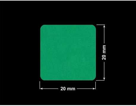 PLOMBA ZIELONE MATOWA VOIDOPEN B-34HV3 kwadrat 20x20mm