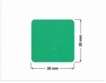 PLOMBA ZIELONE MATOWA VOIDOPEN B-34HV3 kwadrat 20x20mm