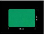 PLOMBA ZIELONE MATOWA VOIDOPEN B-34HV3 prostokąt 30x20mm