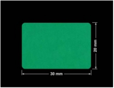 PLOMBA ZIELONE MATOWA VOIDOPEN B-34HV3 prostokąt 30x20mm
