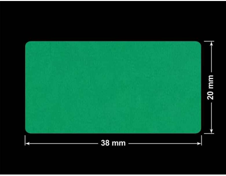 PLOMBA ZIELONE MATOWA VOIDOPEN B-34HV3 prostokąt 38x20mm