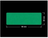 PLOMBA ZIELONE MATOWA VOIDOPEN B-34HV3 prostokąt 58x20mm