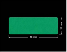 PLOMBA ZIELONE MATOWA VOIDOPEN B-34HV3 prostokąt 58x20mm