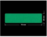 PLOMBA ZIELONE MATOWA VOIDOPEN B-34HV3 prostokąt 78x20mm