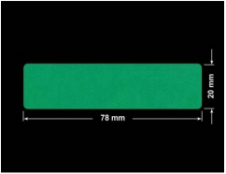 PLOMBA ZIELONE MATOWA VOIDOPEN B-34HV3 prostokąt 78x20mm