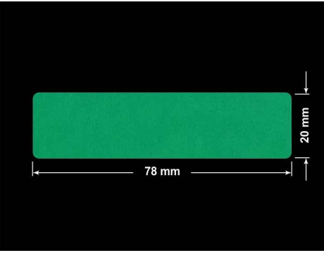 PLOMBA ZIELONE MATOWA VOIDOPEN B-34HV3 prostokąt 78x20mm