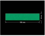 PLOMBA ZIELONE MATOWA VOIDOPEN B-34HV3 prostokąt 100x20mm
