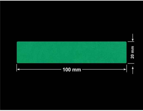 PLOMBA ZIELONE MATOWA VOIDOPEN B-34HV3 prostokąt 100x20mm