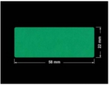 PLOMBA ZIELONE MATOWA VOIDOPEN B-34HV3 prostokąt 58x22mm