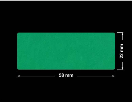 PLOMBA ZIELONE MATOWA VOIDOPEN B-34HV3 prostokąt 58x22mm