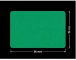PLOMBA ZIELONE MATOWA VOIDOPEN B-34HV3 prostokąt 36x24mm